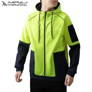 Veste de sécurité haute visibilité pour hommes, vêtements de travail à séchage rapide, vêtements respirants, imperméables et réfléchissants, grande taille - Product Image 5