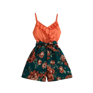 Conjunto de dos piezas de falda de ropa para niña de 3 a 8 años, conjunto de dos piezas de falda superior para bebé femenino bonito a la moda - Product Image 1