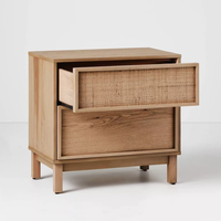 Meuble de cuisine pliable moderne de luxe en bois de manguier massif, fait main, écologique, avec deux tiroirs, taille et couleur personnalisables, résistant à l'eau
