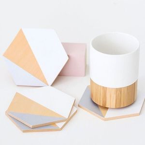 DINNERWARE EPOXY RESIN AND WOOD COASTERS Set Stylish Cup Model Drink Coaster Good Price for Artisan Craft Use - Product Image 5