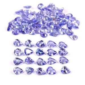 พลอย Tanzanite สีฟ้า7x5มม. พลอยธรรมชาติที่ผ่านการรับรองดั้งเดิมสำหรับการทำเครื่องประดับหินสีกลาง TZ - Product Image 6