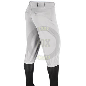 Pantalon de baseball personnalisé avec ceinture élastique, genoux renforcés et logo d'équipe sublimé - Product Image 6