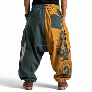 Pantalones Harem con Estampado Gráfico de Calavera Personalizado, Pantalones Holgados de Estilo Hip Hop para Hombre - Product Image 2