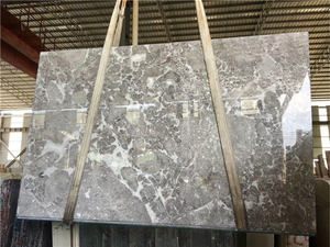 แผ่นหินอ่อนสีเทาขัดเงาธรรมชาติ 100% ขนาดสั่งทำได้ คุณภาพสูง หินอ่อนเกรดพรีเมียม แผ่นหินอ่อนสีเทาสำหรับปูพื้นและบุผนัง - Product Image 3