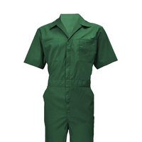 Overol de Trabajo 2026, Ropa de Trabajo Protectora, No Tóxica, de Poliéster Transpirable, Corte Holgado, Cinturón Ajustable, Color Azul Sólido, Corto