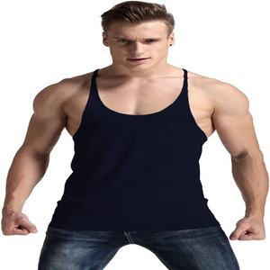 पुरुषों के कस्टमाइज्ड जिम सिंगलेट्स लंबी लंबी लंबाई में फिट बैठता है डिजिटल प्रिंटिंग नए डिजाइन जिम वियर-थोक - Product Image 1