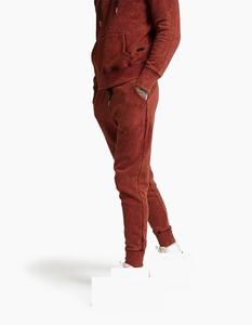 Conjunto de chándal unisex de talla grande para hombre, Sudadera con capucha y Jogger con logotipo personalizado para gimnasio, lavado ácido, ropa de calle - Product Image 3