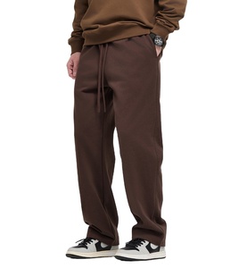 Cotton Baggy <b>Pants</b> Heavyweight Casual Wear Loose Fit Sweatpants Custom Men's <b>Straight</b> <b>Leg</b> Trousers - Product Image 1