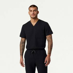 Ensemble de blouses et pantalons de travail pour hommes de qualité supérieure, couleur personnalisée, tissu en élasthanne/polyester, détection des aiguilles, ensemble de blouses d'hôpital sans couture - Product Image 1