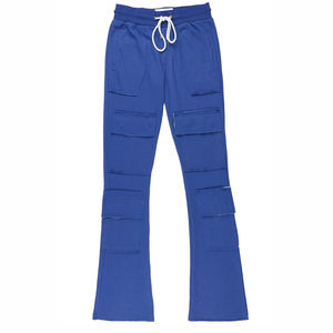 Pantalon de survêtement évasé de haute qualité coupe ajustée uni grande taille pour hommes/nouveau pantalon de survêtement évasé à conception par sublimation pour hommes - Product Image 5