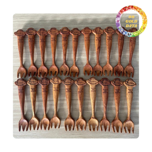 Utensilios de madera con logotipo personalizado con diseño único | Cucharas, tenedores y cucharones ecológicos para pedidos a granel - Product Image 2