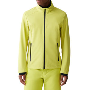 Veste d'hiver Softshell légère, respirante et imperméable pour femme, manteau de neige, capuche en polaire, coupe-vent, finition unie, teinture unie, élasthanne - Product Image 1