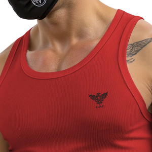 Débardeur côtelé pour homme, sans manches, coupe musclée, respirant, en maille extensible, pour le sport, la gym, l'entraînement, décontracté, été - Product Image 3