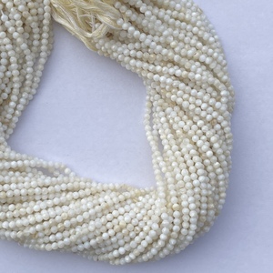 ลูกปัดมุกขาวธรรมชาติขนาด 2 มม. 3 มม. 4 มม. ทรงเหลี่ยมสำหรับทำเครื่องประดับ สร้อยคอ สร้อยข้อมือ ออนไลน์ อินเดีย - Product Image 4