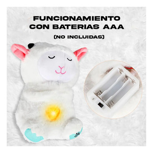 Oveja de Peluche con Sonido de Respiración para Bebés, Suave y Calmante - Colores Surtidos - Product Image 5