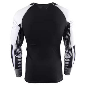 Meilleures ventes Rash Guard MMA unisexe Logo personnalisé Écologique Séchage rapide Respirant pour la remise en forme Matériel de haute qualité Prix bas - Product Image 3