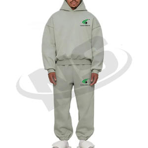 Nueva llegada al por mayor para hombre chándales de punto de algodón de alta tecnología polar Jogger conjunto de dos piezas ropa deportiva al aire libre - Product Image 2