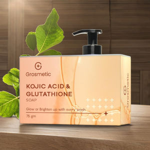 Savon à l'acide kojique peau noire foncée éclaircissant savon fait à la main glutathion savon blanchissant éclaircissant visage - Product Image 1