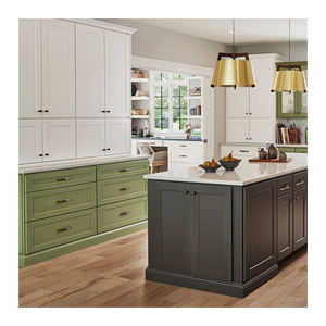 ตู้ครัว RTA ดีไซน์ทันสมัยวัสดุเซรามิกและไม้โอ๊คสไตล์ไม้เอ็มดีเอฟ - Product Image 2