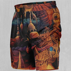 Pantalones cortos de sublimación de patrón sólido informal para hombre, transpirables, 100% poliéster para temporada de verano, precio bajo en Pakistán - Product Image 2