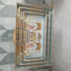 ชุดถาดเสิร์ฟไม้คุณภาพสูงอเนกประสงค์ พิมพ์ลายเคลือบเงา สำหรับชา กาแฟ และของว่าง ราคาสมเหตุสมผล - Product Image 5