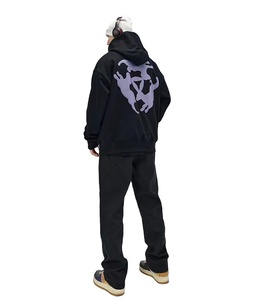 2025 nuevo diseño de sudaderas con capucha de algodón transpirable para hombre 100% logotipo personalizado pulóver sudaderas de hombro caído de gran tamaño para invierno - Product Image 5