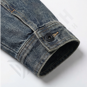 Veste en jean pour homme de haute qualité, nouvelle mode 2025, vêtement d'extérieur durable, style formel, processus de revêtement pour la collection d'hiver - Product Image 6
