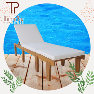 เก้าอี้ริมชายหาดพับได้ทำจากไม้เนื้อแข็งสำหรับสระว่ายน้ำและสวน-ผู้ผลิตเฟอร์นิเจอร์จากเวียดนามที่ทันสมัยสำหรับวิลล่ากลางแจ้ง - Product Image 6