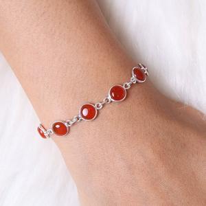 Handmade Silver <b>Boho</b> Style <b>Bracelet</b> Jewelry 925 Sterling Silver Carnelian Gemstone Trending <b>Bracelet</b> Jewelry For Women Gift For - Product Image 3