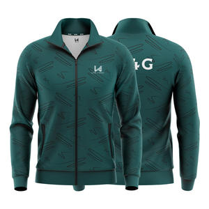 Blouson d'aviateur sur mesure respirant coupe-vent écologique fermeture éclair complète vêtements de sport haut ample formel printemps patchwork brodé - Product Image 6