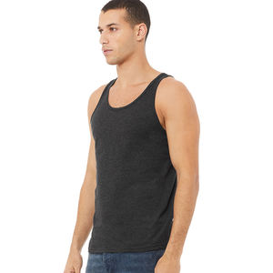 Charcoal Grey Tri-blend Tank Tops 3480 UNISEX JERSEY TANK-Top Bella + Canvas Unisex Jersey Tank Top - Product Image 5