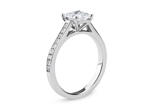 แหวนเพชรทองคำขาว14K แหวนเพชรเม็ดเดี่ยวประดับเพชรสำหรับ1.5CT งานแต่งงานของผู้หญิงของขวัญวันครบรอบ - Product Image 4