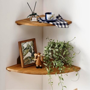 Shelves 4 Blue White <b>Wooden</b> Carved <b>Wooden</b> Wall Mount Storage Rack for Holding Flower Pots Beautiful Wall Art-Buy Now! - Product Image 4