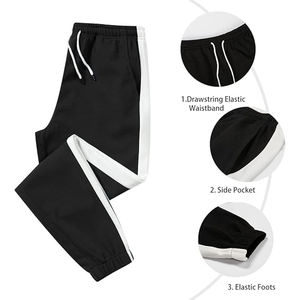 Ensemble de survêtement pour homme en polyester avec fermeture éclair, pour entraînement sportif, jogging, streetwear décontracté, tenue légère - Product Image 5