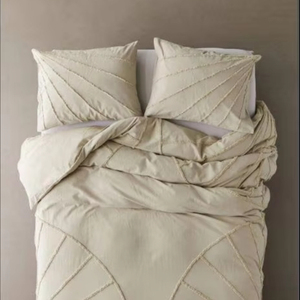 ชุดปลอกผ้านวมผ้าฝ้าย3ชิ้นชุดเครื่องนอนทำมือชุดเครื่องนอนผ้านวมขนาดกำหนดเองชุดปลอกผ้านวมพร้อมปลอกหมอน2ใบ - Product Image 1