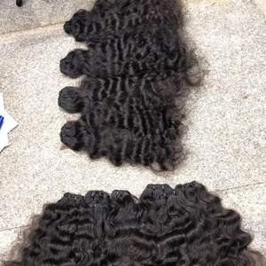 Vente chaude Naturel Bouclés 100% Original Indien Remy En Vrac De Cheveux Humains Non Transformés Vierge Cheveux Crus Distributeurs en Inde - Product Image 3