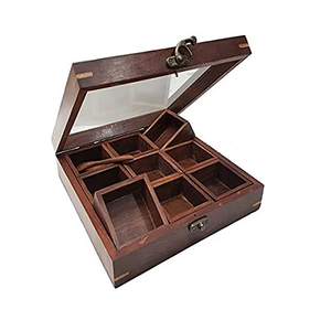 Boîte à épices en bois de qualité d'exportation directe d'usine ensemble Style Unique comprenant des conteneurs en verre de cuillère outils d'épices d'herbes pour la cuisine - Product Image 6