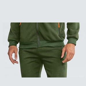 Ensemble de survêtements pour hommes Vêtements de sport décontractés Jogging Fitness Workout Outfit avec veste zippée Style - Product Image 4