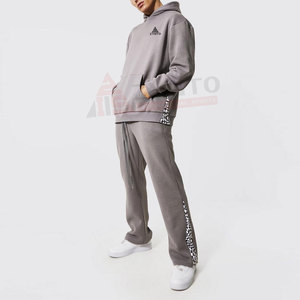 OEM Customized Design <b>Pullover</b> <b>Men</b> Tracksuit High Quality Casual Wear Flared Tracksuit For Sale - Product Image 1