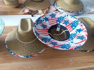 Vietnam fait à la main réglable large bord raphia paille Sombrero chapeau Image élégant été chapeau de soleil pour voyage pêche en plein air - Product Image 2