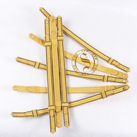 Cordon tressé écologique de 3 mm de diamètre en fil doré pour casquette d'uniforme de cérémonie, visière et sangle de menton, revêtement pour vêtement