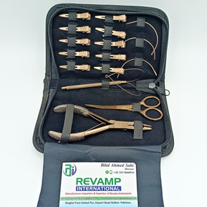 Pinces d'extension de cheveux étanches Microlink en or rose de haute qualité Kit d'outils Pinces à cheveux durables en acier inoxydable les plus vendues - Product Image 4