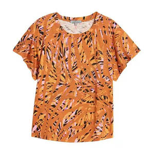 T-shirts d'été pour femmes en sublimation - 100% coton respirant et à séchage rapide pour un look décontracté et urbain - Product Image 1
