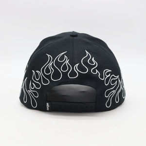 2025 haute qualité mode classique flamme broderie daim chapeau casquettes de Baseball logo personnalisé camionneur chapeau avec Satin doublé - Product Image 5