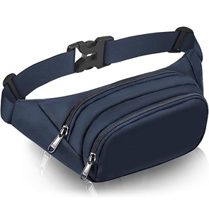 Riñonera deportiva con logotipo personalizado y bolsillos con cremallera para viajes al aire libre, riñonera cruzada en el pecho - Product Image 2