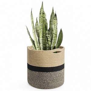 Eco Natural <b>Fabric</b> Jute Garden Planter Hand Woven Burlap Plant Pot Cover Storage <b>Baskets</b> Listed Supplier - Product Image 6