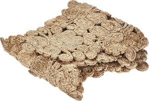 Christmas <b>Dining</b> <b>Table</b> Beaded <b>Runner</b> Placemat Handmade Cloth Decorative Wedding Mat With Leaves Design for Home Use - Product Image 4