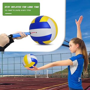 Pelota de voleibol de partido De PU de PVC de puntada de mano suave profesional de alta calidad, pelotas de playa inflables personalizadas OEM para entretenimiento - Product Image 4