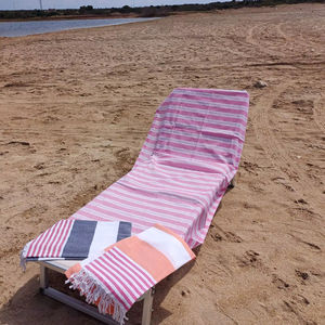 Nouvelle serviette Saray Peshtemal à motif cils en coton turc, tissée, écologique, 100x180cm, séchage rapide, pour plage, sauna, piscine - Product Image 1