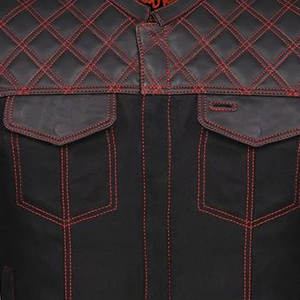 Gilet de chasse en cuir écologique de qualité supérieure Vente en ligne Meilleur achat Gilet de chasse en cuir - Product Image 3